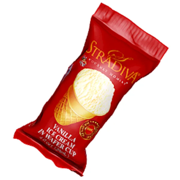 STRADIVA VANILLA ICE CREAM IN WAFFLE CUP