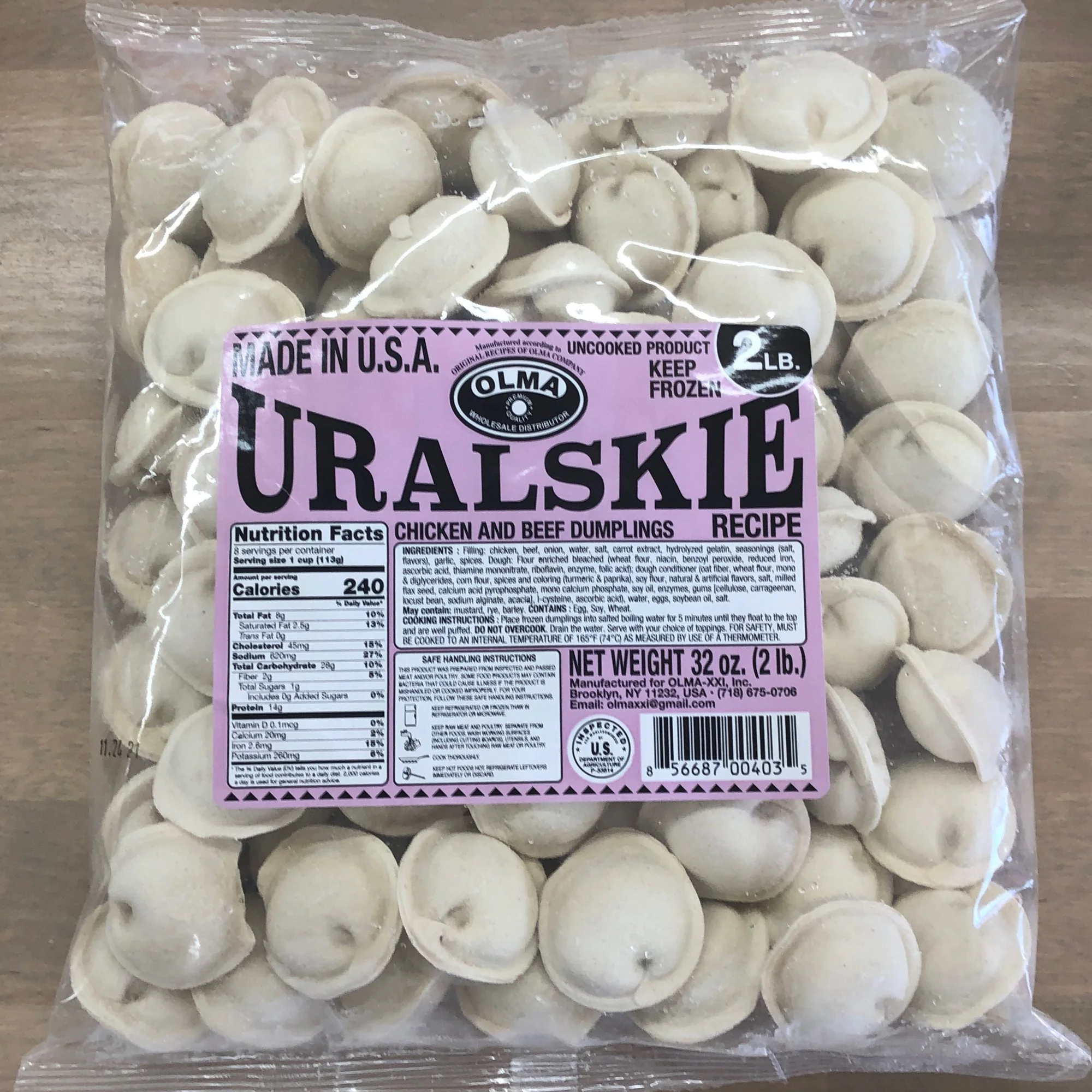 "OLMA" URALSKIE PELMENI 2LB