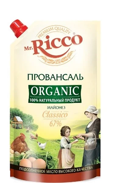RICCO ORGANIC MAYONEZ PROVANSAL 800ML