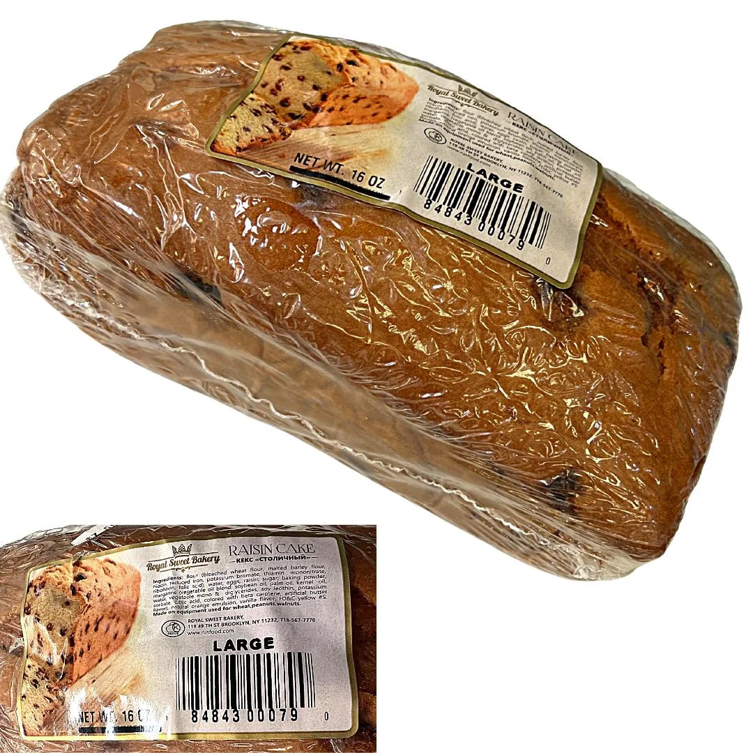 ROYAL SWEET RAISIN CAKE "STOLICHNY" 1.6LB
