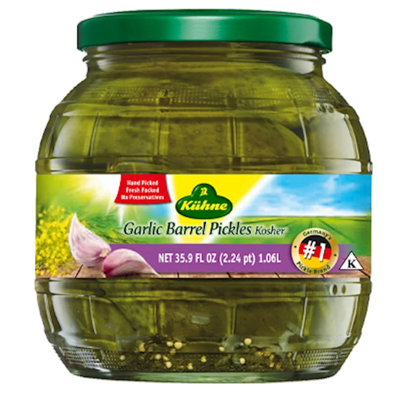 KUHNE BARREL GARLIC PICKLES 1L