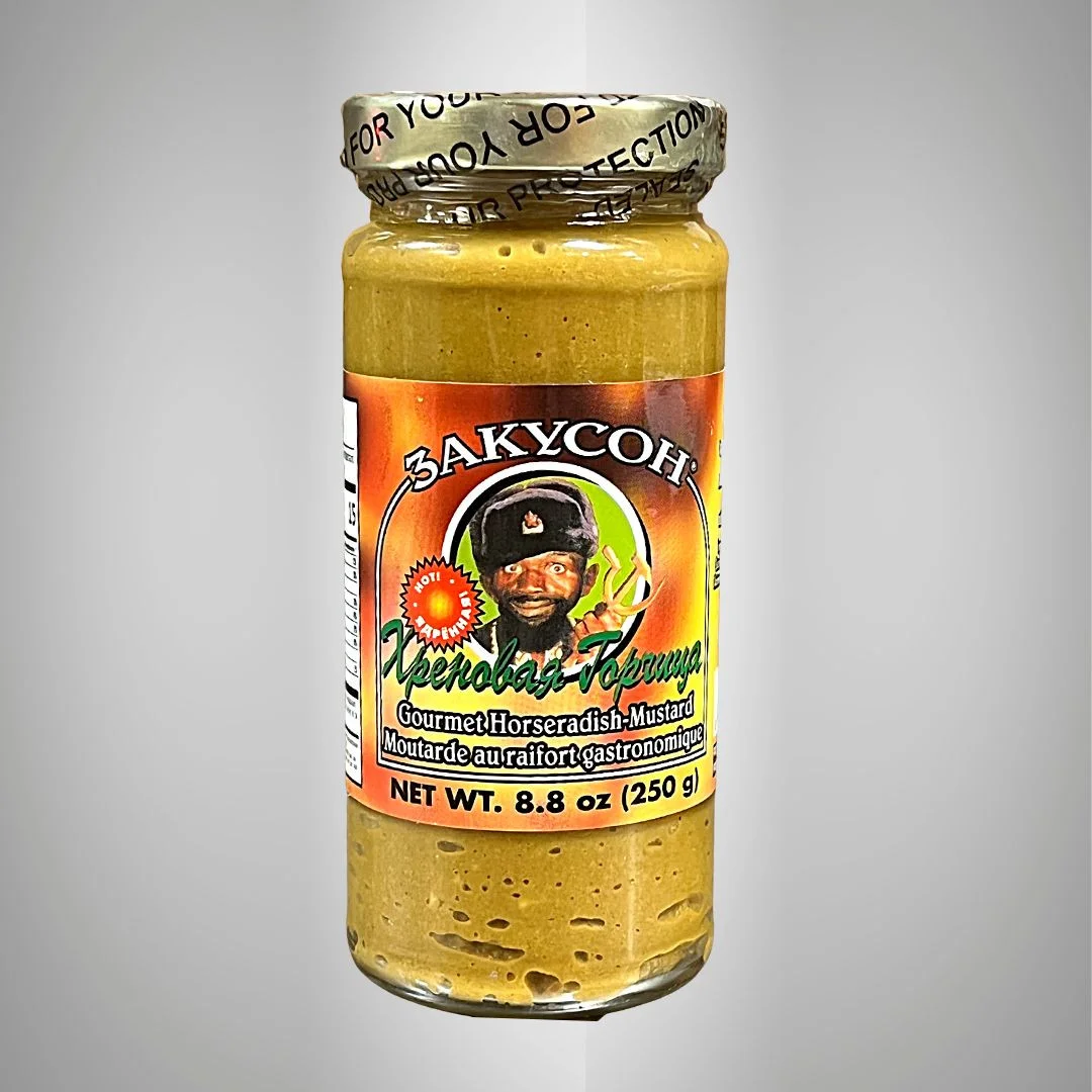 ZAKUSON HORSERADISH MUSTARD 8.8OZ