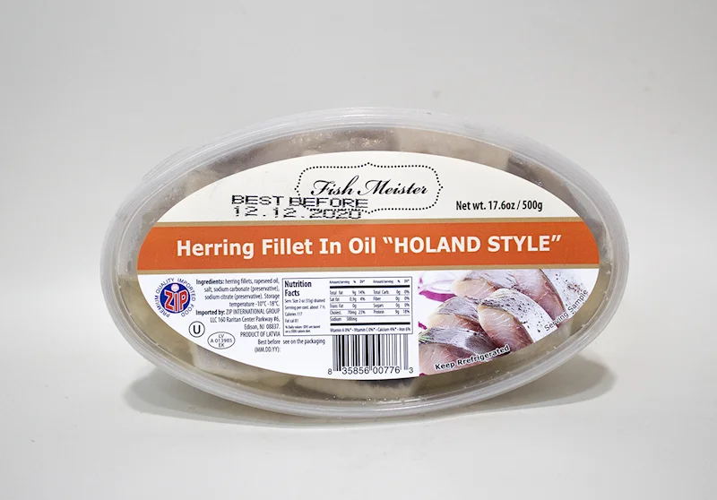 FISH MEISTER HERRING FILLET IN OIL HOLAND STYLE 500G