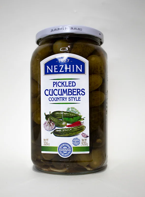 NEZHIN PICKLED CUCUMBERS COUNTRY STYLE 920G
