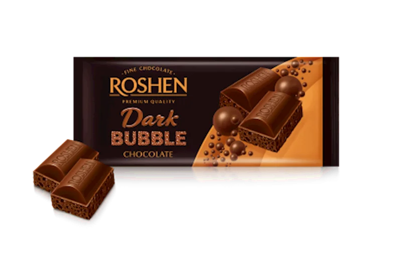 CHOCOLATE BAR DARK BUBBLE ROSHEN 80G