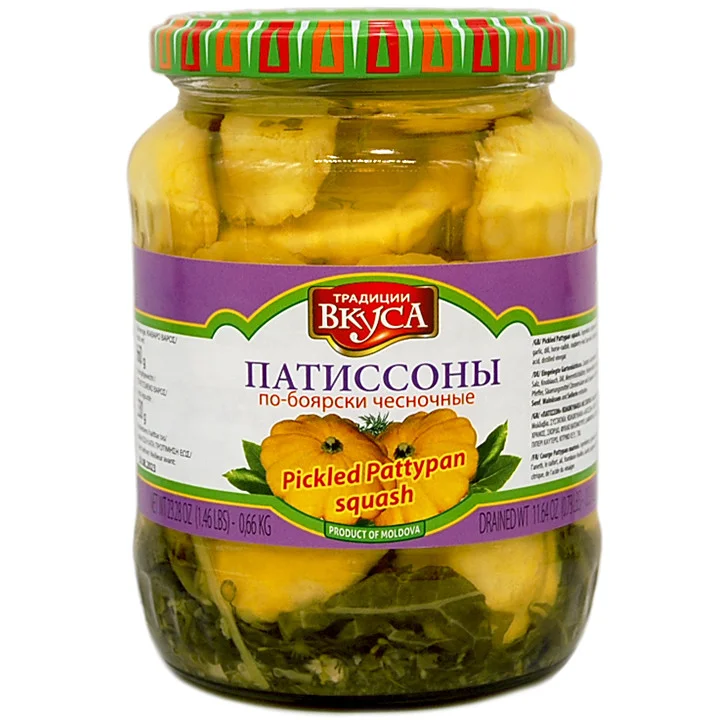 "TRADITSII VKUSA" PICKLED PATTYPAN SQUASH 330G