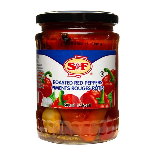 ROASTED RED PEPPERS 540G S&F