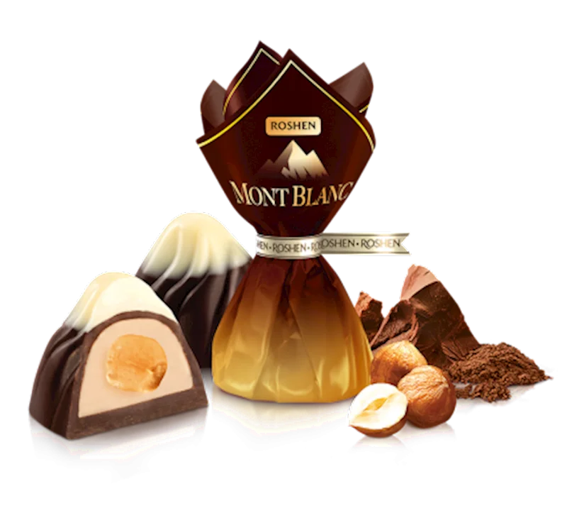 "ROSHEN" MONTBLANC WITH WHOLE NUTS CANDY