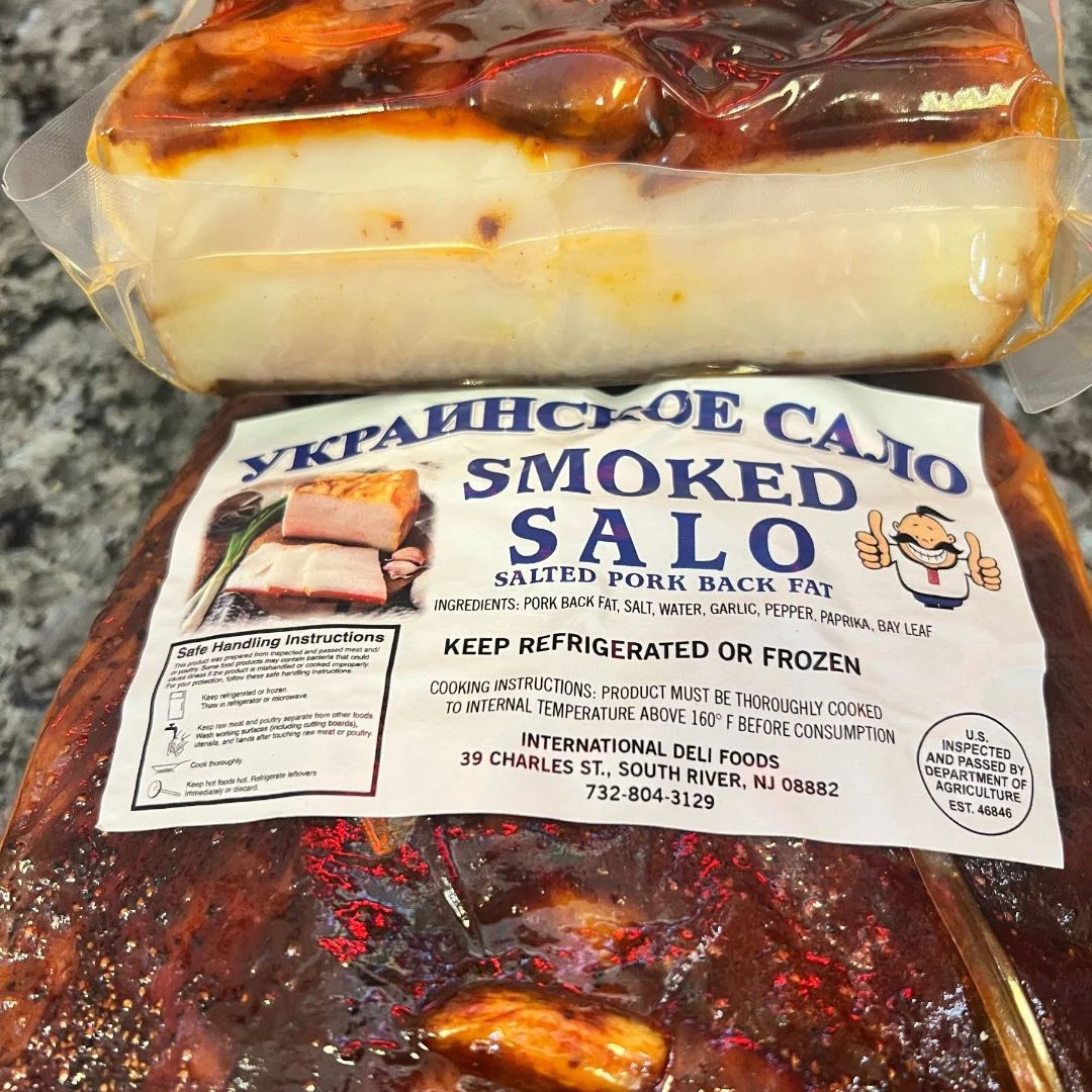 UKRAINIAN SMOKED SALTED PORK FAT