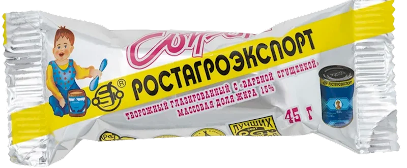 CHEESE BAR W/CARAMEL GLAZED 45GR ROSTAGROEXPORT