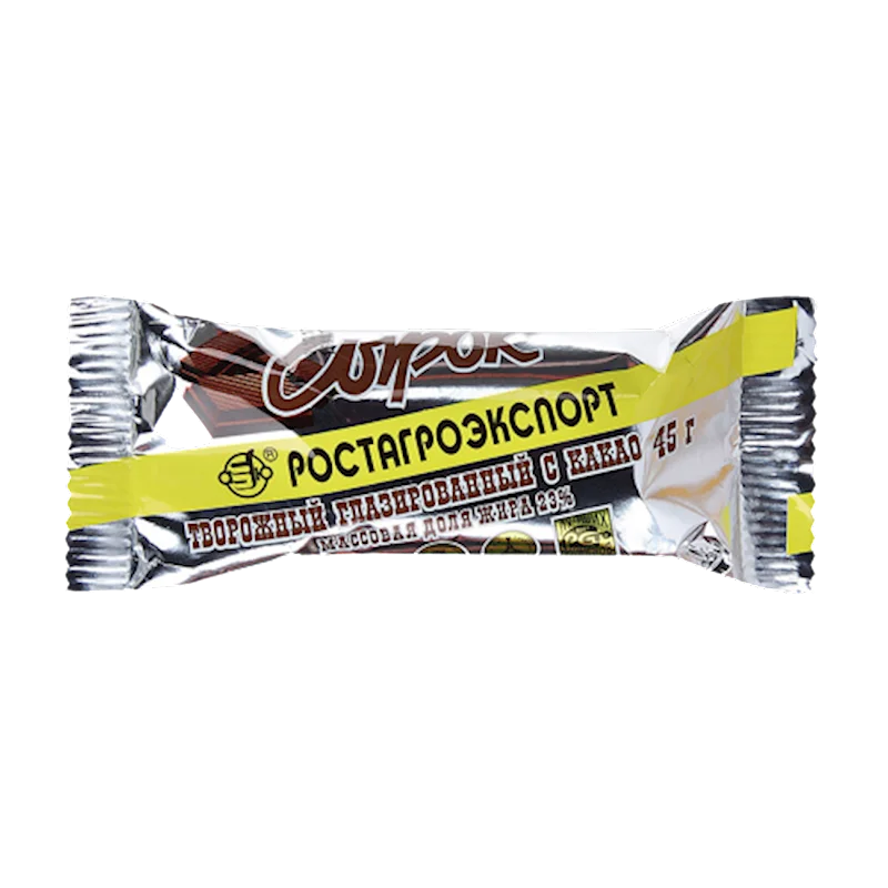 CHEESE BAR W/CACAO GLAZED 45GR ROSTAGROEXPORT