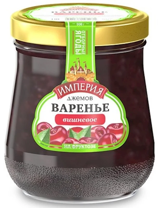 IMPERIYA DJEMOV SOUR CHERRY PRESERVE SUGAR FREE 550G