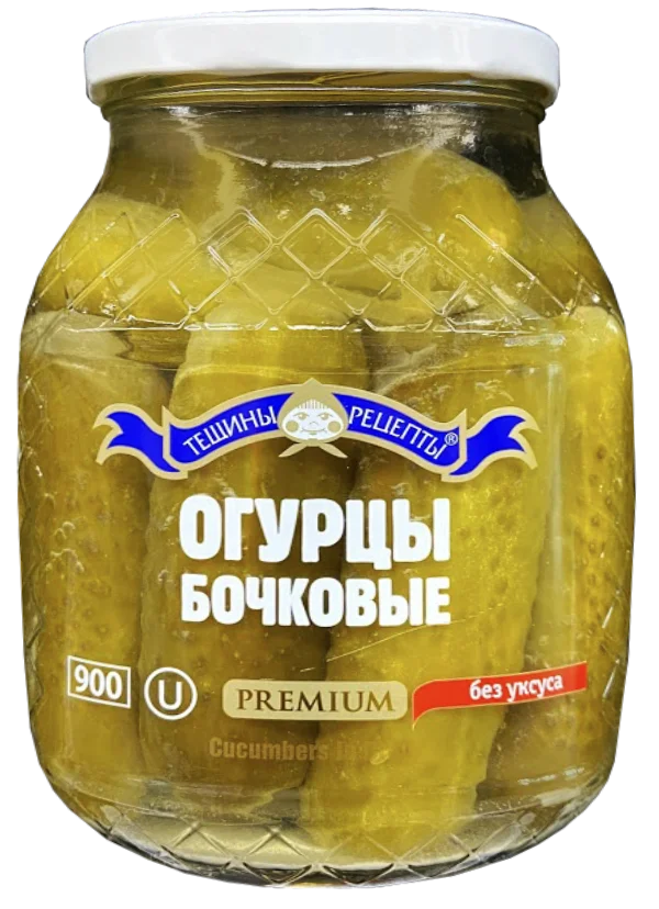TESCHINY RECEPTY CUCUMBER PREMIUM IN BRINE 900GR