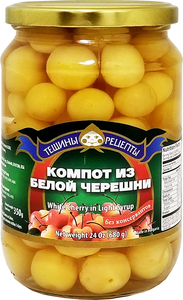TESHINY RETZEPTY COMPOT WHITE CHERRY 720ML