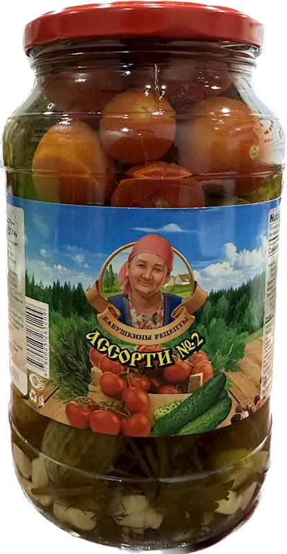 "GRANDMA'S RECIPE" ASSORTI 2 (CUCUMBERS & TOMATOES) 1L