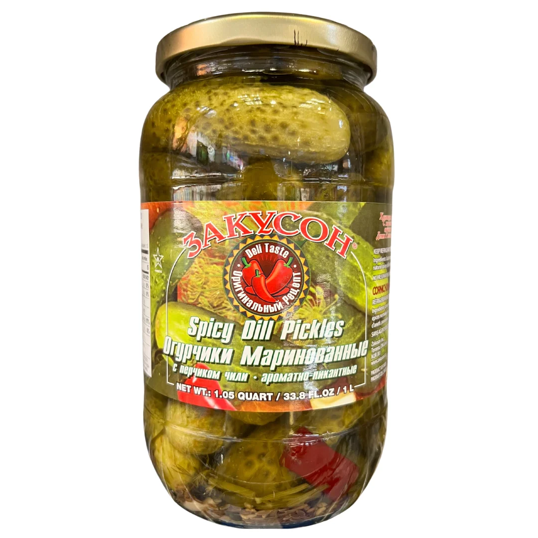 ZAKUSON SPICY DILL PICKLES 1L