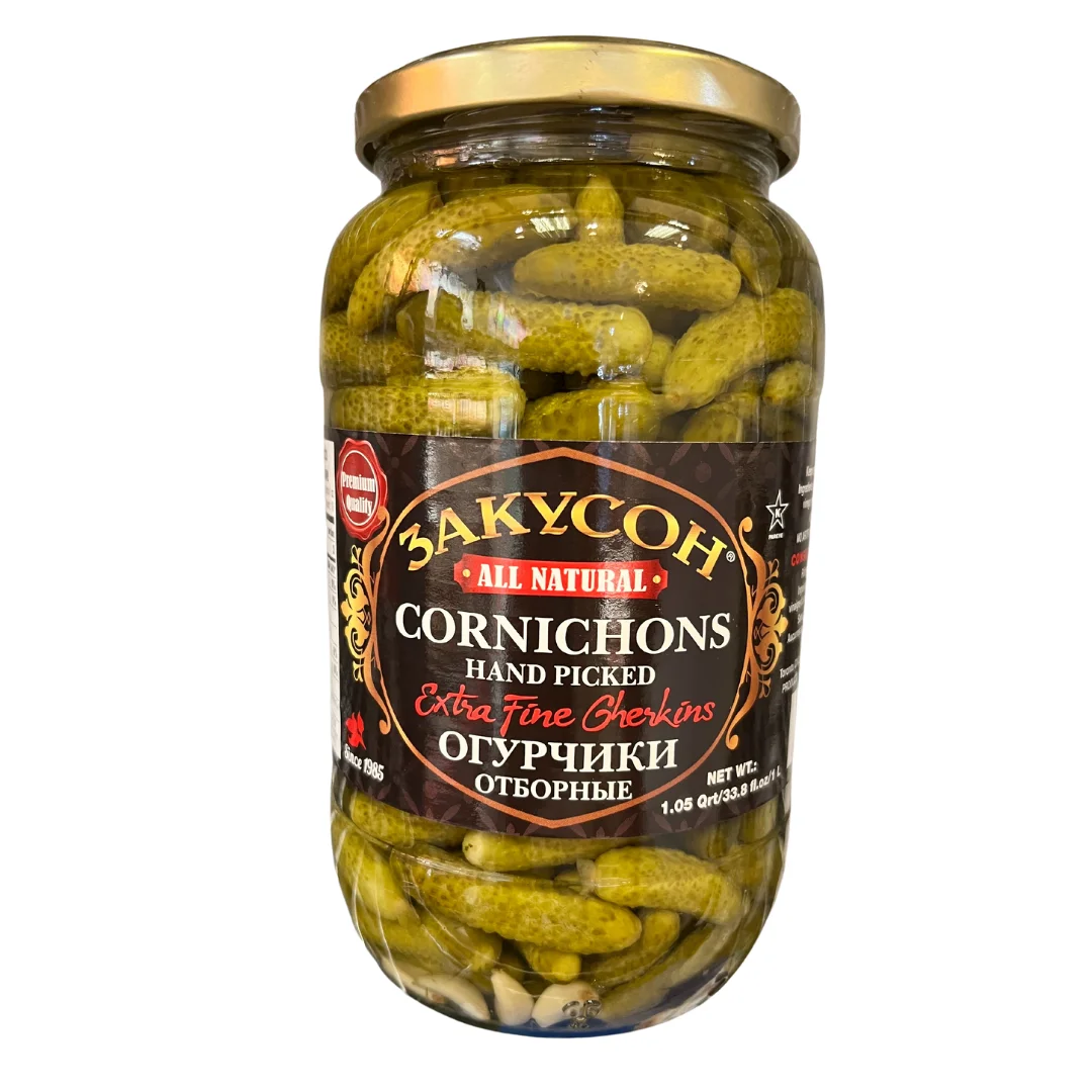 CORNICHONS HAND PICKED 1L ZAKUSON