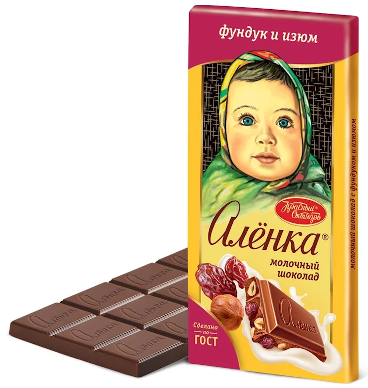ALENKA CHOCOLATE HAZELNUT&RAISIN 90 G