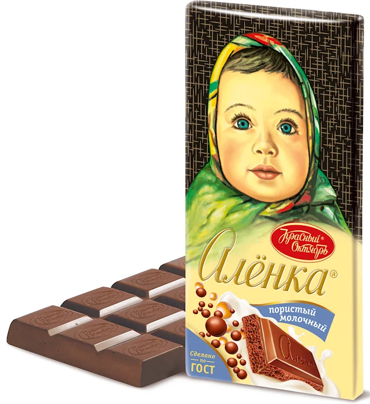 ALENKA AIRATED MILK CHOCOLATE 90G