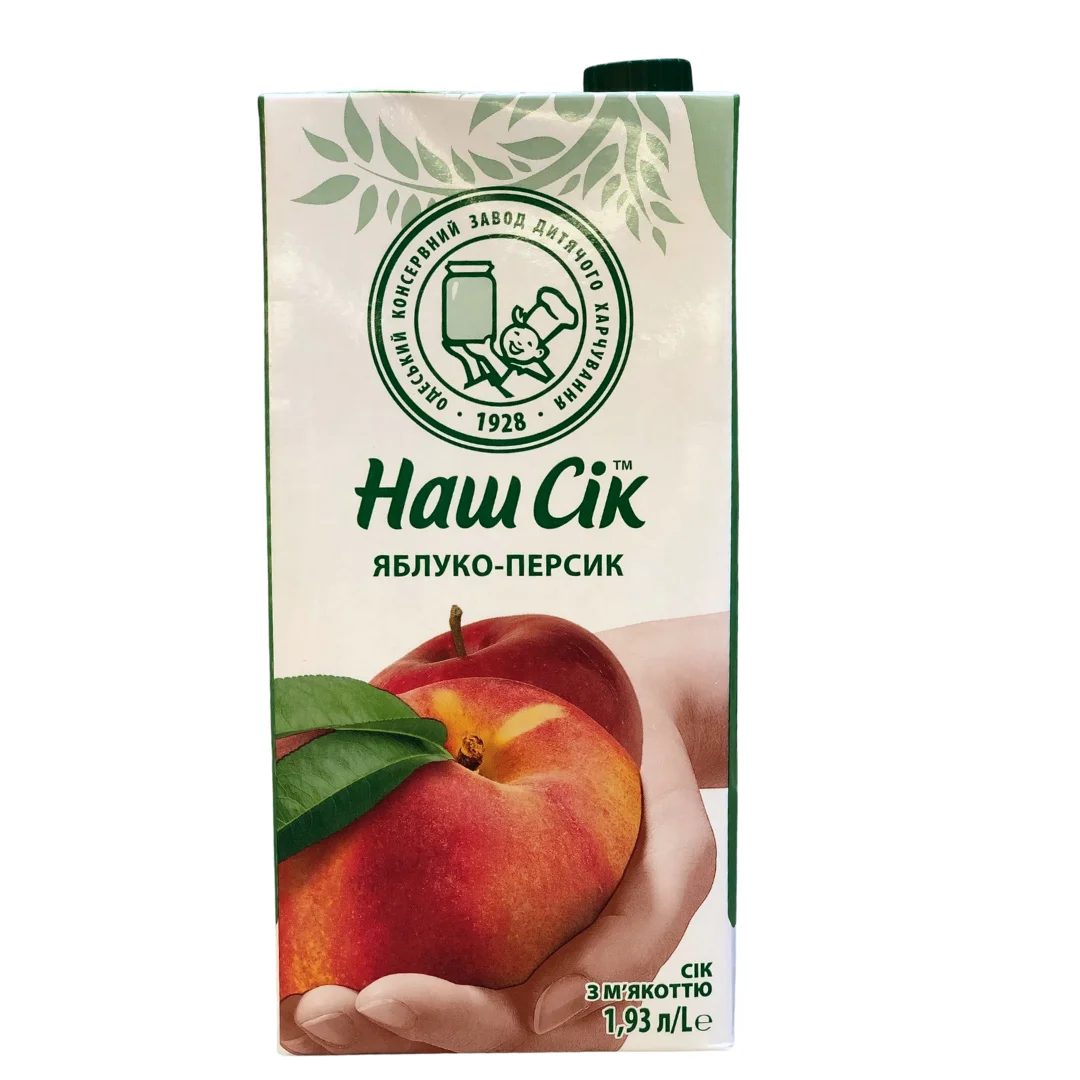 PEACH-APPLE JUICE 1,93L NASH SOK