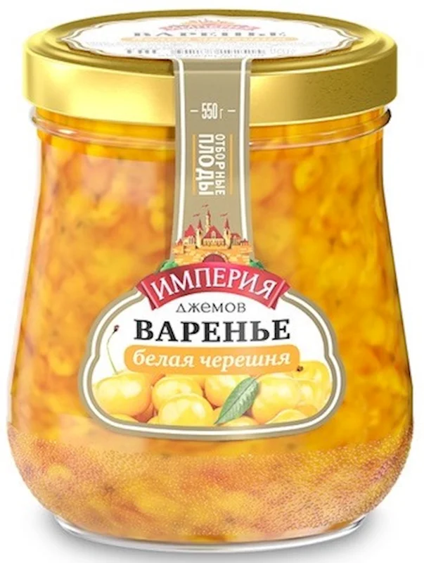 IMPERIYA DJEMOV PRESERVE 550 G WHITE CHERRY