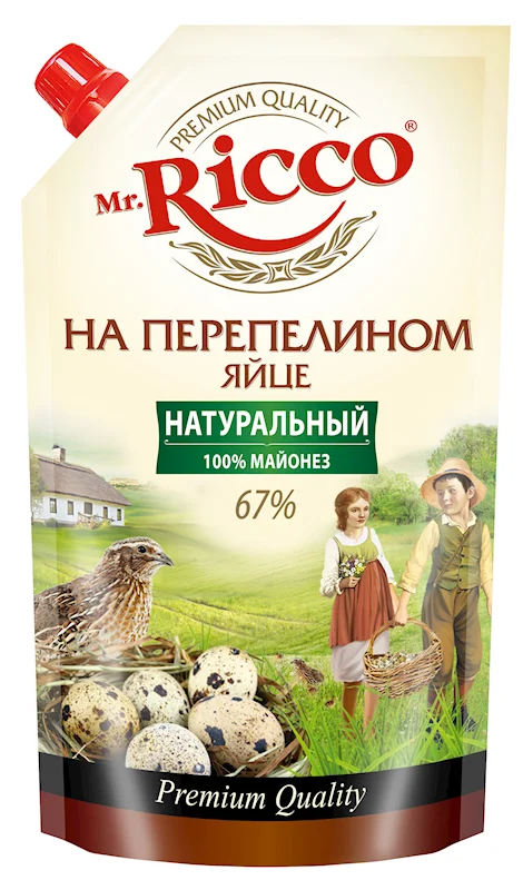 RICCO ORGANIC MAYONEZ W/QUAIL EGGS 375GR