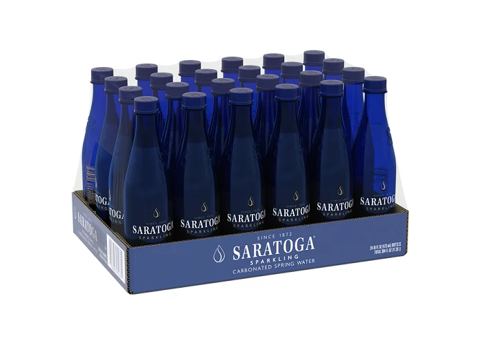 SARATOGA SPARKLING WATER (PET) 12OZ/24
