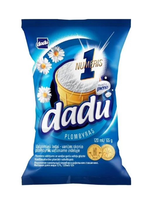 Ice Cream Number N1Plombir Vanilla 120ML DADU
