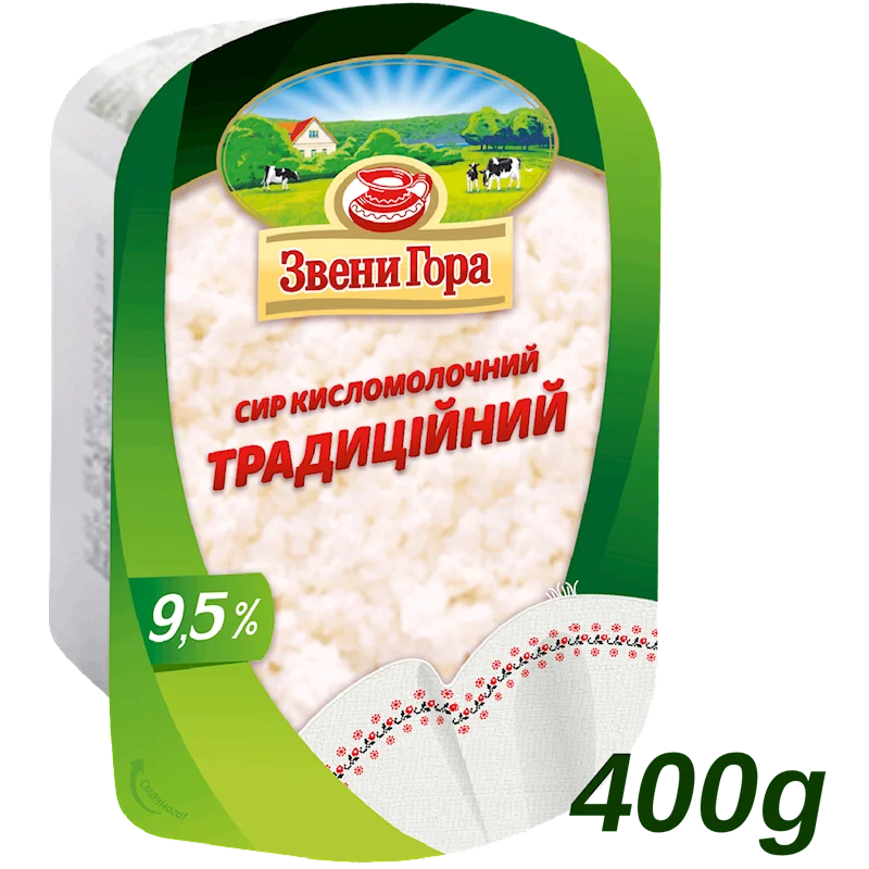 FARMER CHEESE TRADITIONAL 9.5% 400G "ZVENI GORA