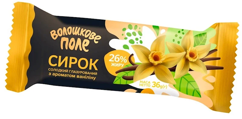 GLAZED CHEESE BAR VANILLA 36G "VOLOSHKOVE POLE"