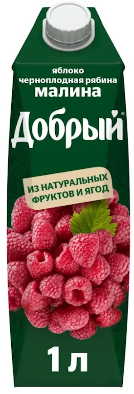 "DOBRIY" APPLE-ARONIA-RASPBERRY JUICE 1L