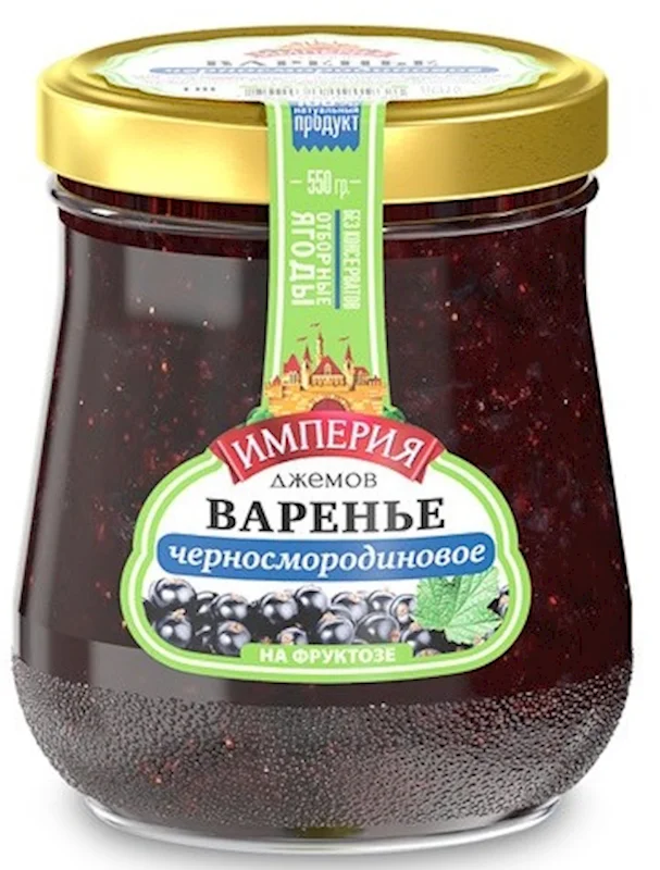 IMPERIYA DJEMOV SUGAR FREE PRESERVE 550 G BLACK CURRANT