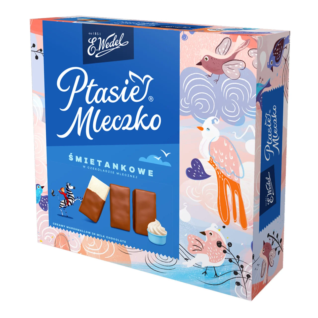 PTASIE MLECZKO CREAM 340G WEDEL