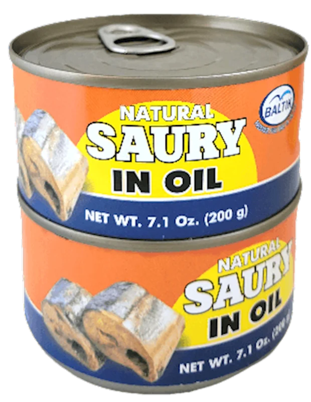 BALTIC SAURY IN OIL 200G E/O