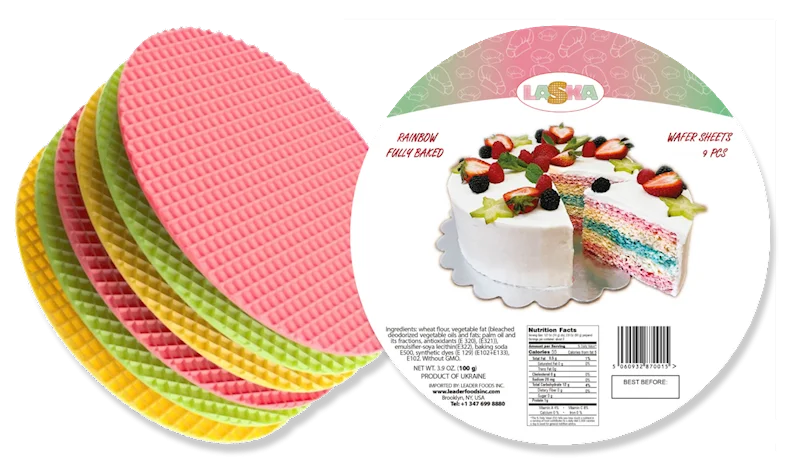 WAFER SHEETS RAINBOW 100G LASKA