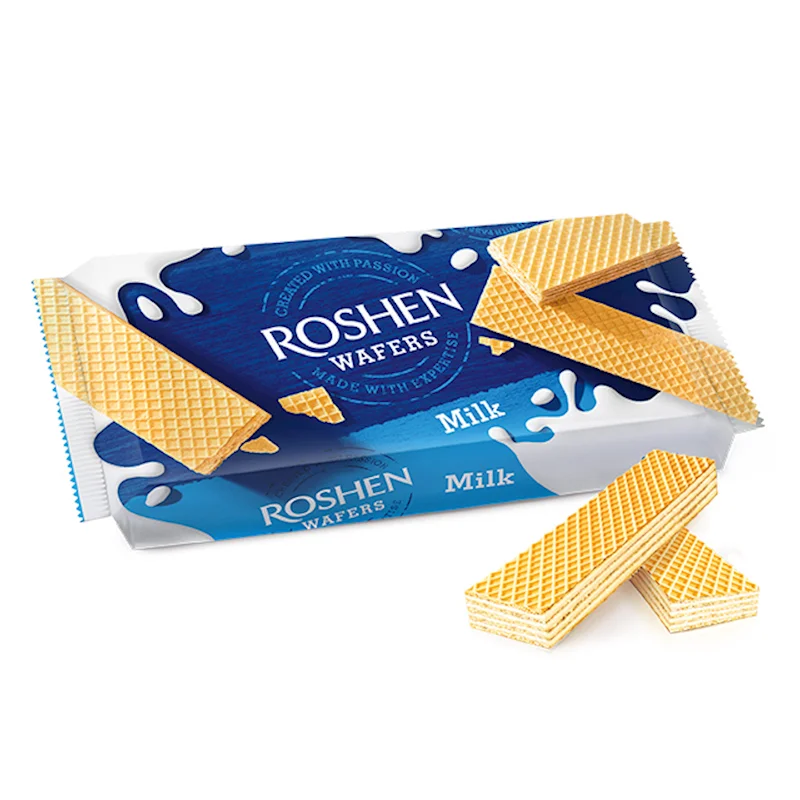 WAFERS WITH MILK-CREAM FILLING 216GR "ROSHEN"