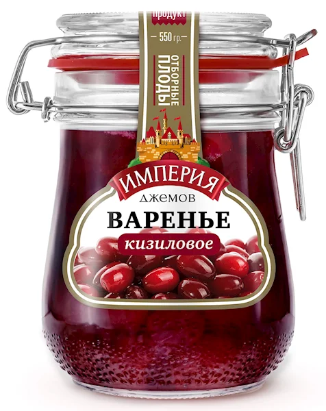 IMPERIYA DJEMOV PRESERVE 550GR CORNELIAN CHERRY