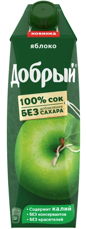 DOBRIY GREEN APPLE JUICE 1L