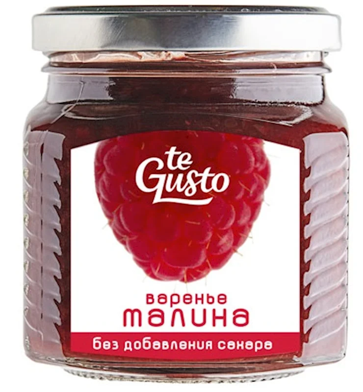 SUGAR FREE RASPBERRY PRESERVE 300GR TE GUSTO