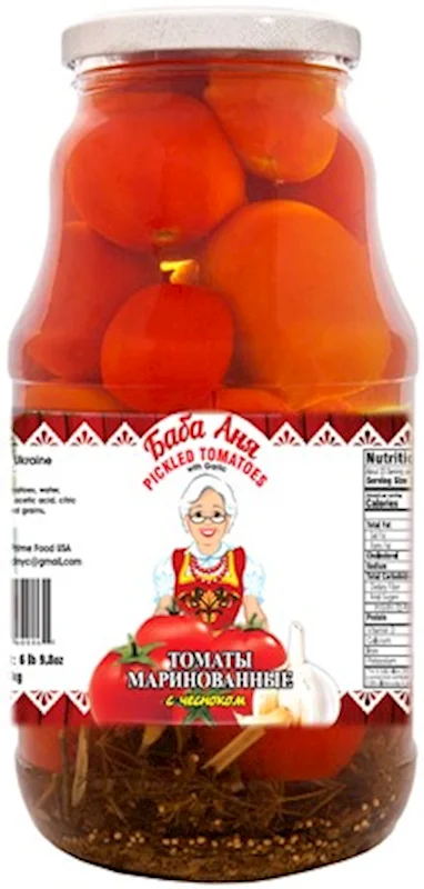 PICKLED TOMATOES WITH GARLIC 1850G BABA ANYA