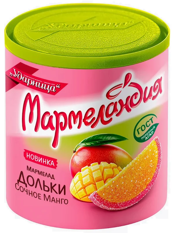 "MARMELANDIA" MALMELADE W/MANGO TASTE  250GR UDARNITSA