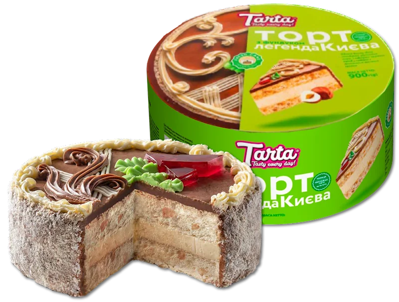 CAKE "LEGENDA KIEVA" W/HAZELNUT 900G TARTA