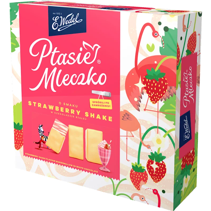 PTASIE MLECZKO VANILLA/STRAWBERRY 340GR