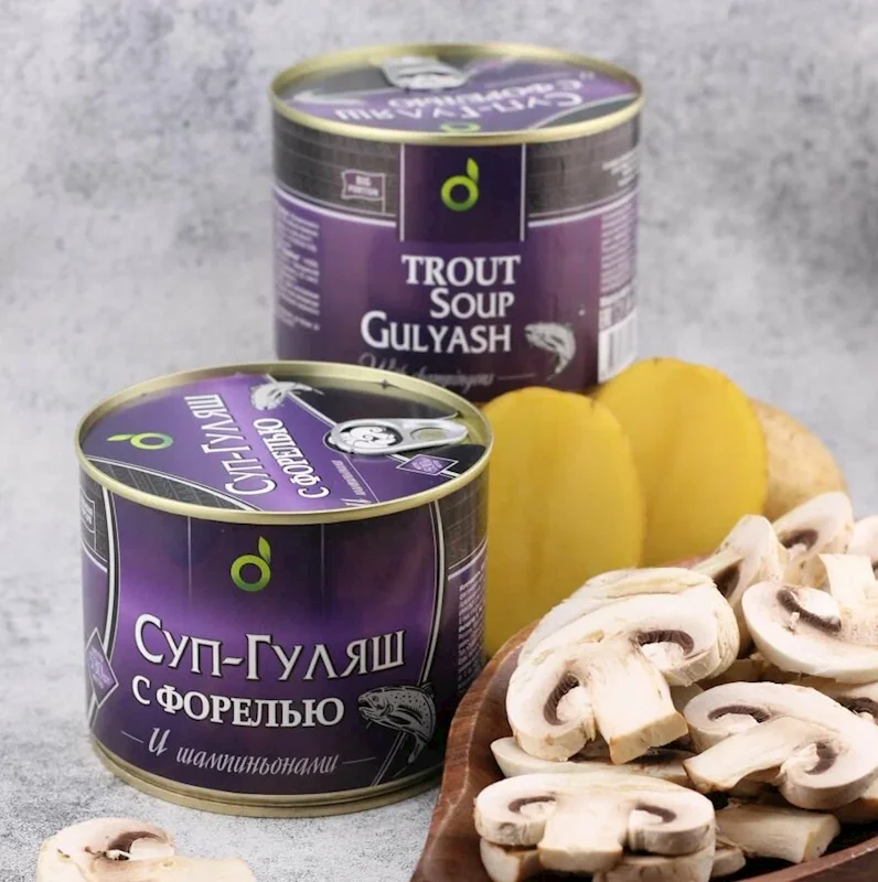 ECOFOOD TROUT GOULASH WITH MUSHROOMS 530G