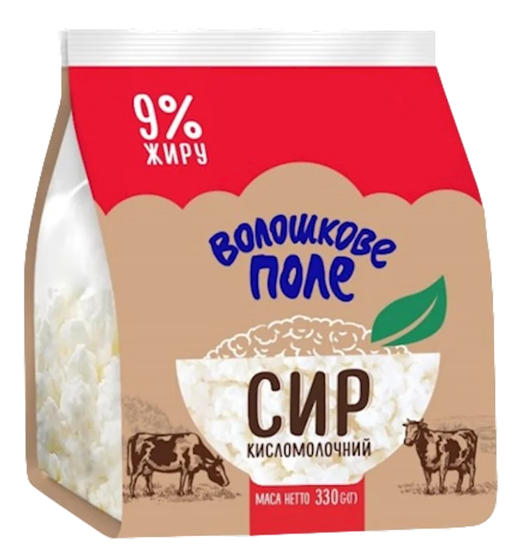 COTTAGE CHEESE 9% 330G VOLOSHKOVE POLE