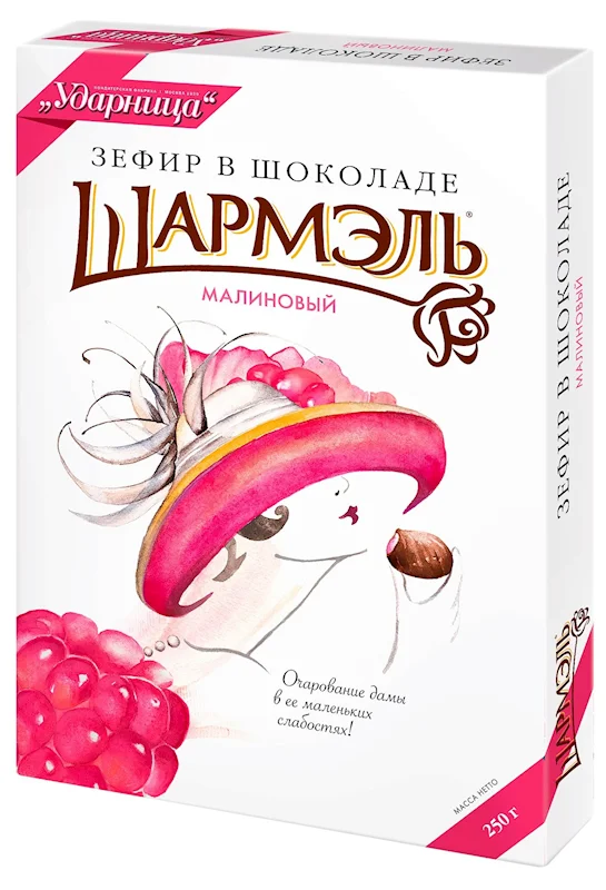 SHARMEL ZEFIR IN CHOCOLATE RASPBERRY 250G