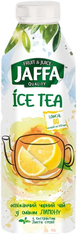 JAFFA BLACK ICE TEA W/LEMON-STEVIA 500ML