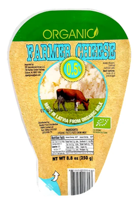 ORGANIC FARMER CHEESE 0.5% 250G