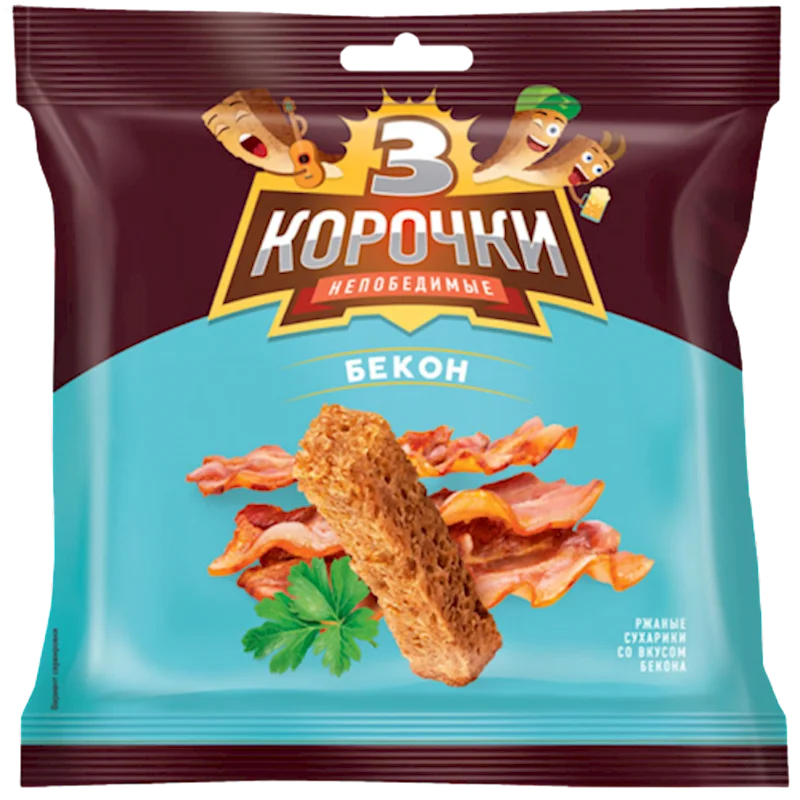 3 KOROCHKI SUHARY 100GR BECON