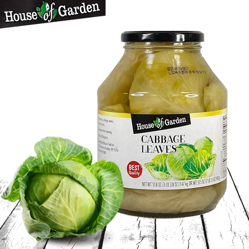 PICKLED CABBAGE LEAVES 1.7KG HOUSE OF GARDEN